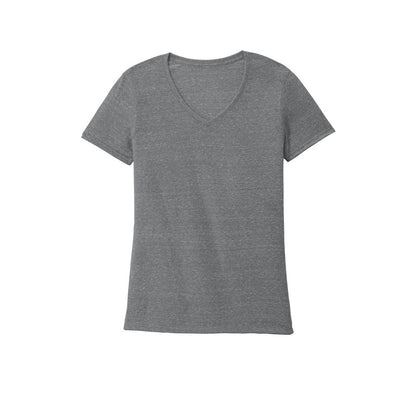 NEW SEI-JERZEES ® Ladies Snow Heather Jersey V-Neck T-Shirt-Charcoal