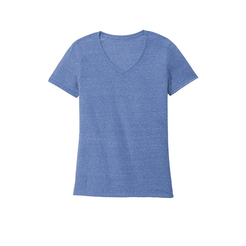 NEW SEI-JERZEES ® Ladies Snow Heather Jersey V-Neck T-Shirt-Royal