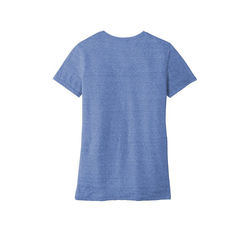 NEW SEI-JERZEES ® Ladies Snow Heather Jersey V-Neck T-Shirt-Royal