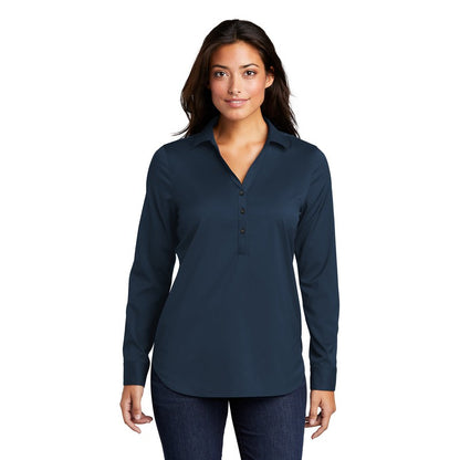 NEW SEI-Port Authority ® Ladies City Stretch Tunic-River Blue Navy