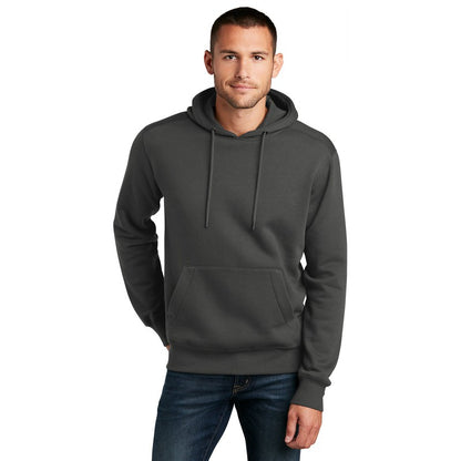 NEW SEI-District® Perfect Weight® Fleece Hoodie-Charcoal