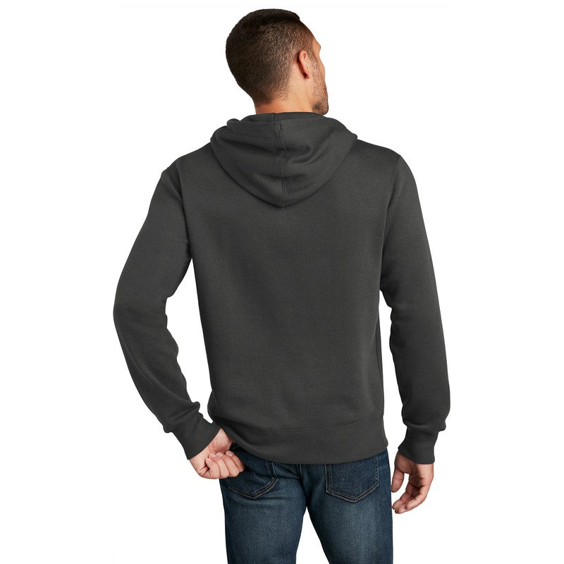 NEW SEI-District® Perfect Weight® Fleece Hoodie-Charcoal