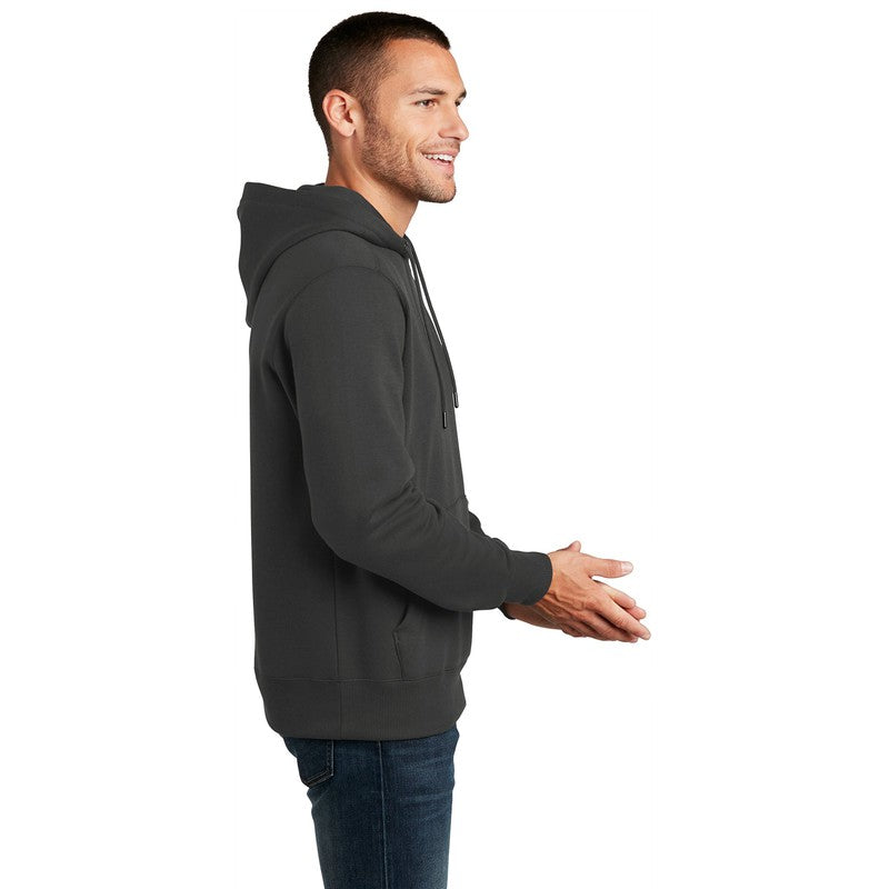 NEW SEI-District® Perfect Weight® Fleece Hoodie-Charcoal