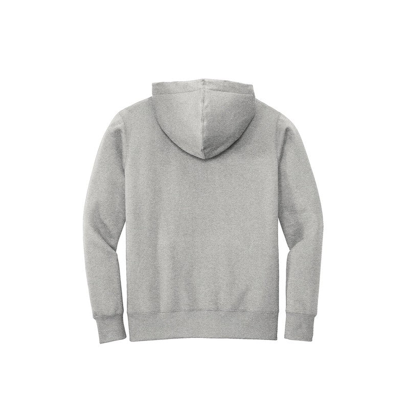 NEW SEI-District® Perfect Weight® Fleece Hoodie-Heathered Steel