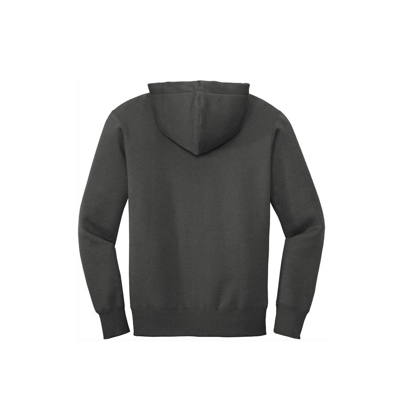 NEW SEI-District® Perfect Weight® Fleece Full-Zip Hoodie-Charcoal