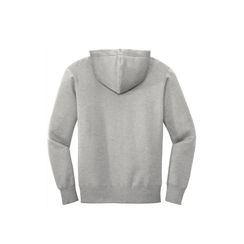 NEW SEI-District® Perfect Weight® Fleece Full-Zip Hoodie-Heathered Steel