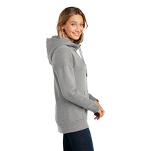 Load image into Gallery viewer, NEW SEI-District® Women’s Perfect Weight® Fleece Drop Shoulder Full-Zip Hoodie-Heathered Steel
