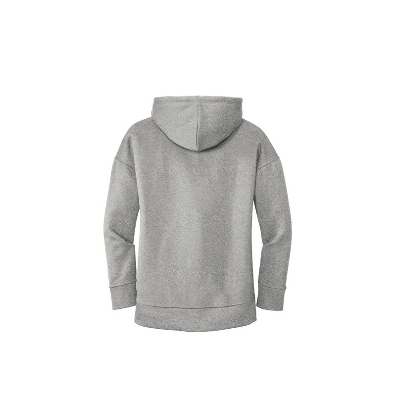 NEW SEI-District® Women’s Perfect Weight® Fleece Drop Shoulder Full-Zip Hoodie-Heathered Steel