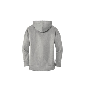 NEW SEI-District® Women’s Perfect Weight® Fleece Drop Shoulder Full-Zip Hoodie-Heathered Steel