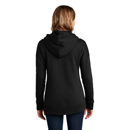 NEW SEI-District® Women’s Perfect Weight® Fleece Drop Shoulder Full-Zip Hoodie- Black