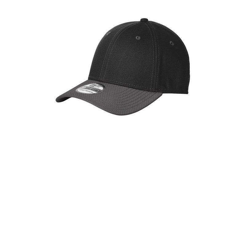 SEI New Era® Stretch Cotton Striped Cap-Black/ Graphite