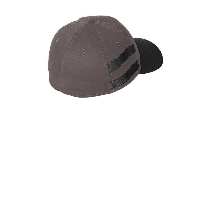 SEI New Era® Stretch Cotton Striped Cap-Graphite/ Black