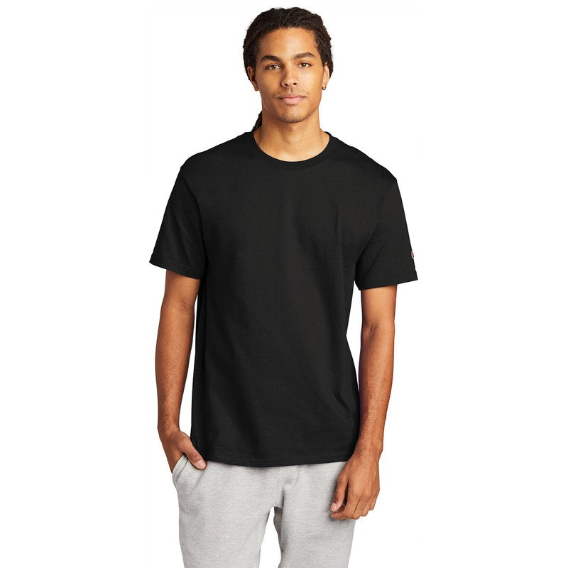 NEW SEI-Champion ® Heritage 6-Oz. Jersey Tee-Black