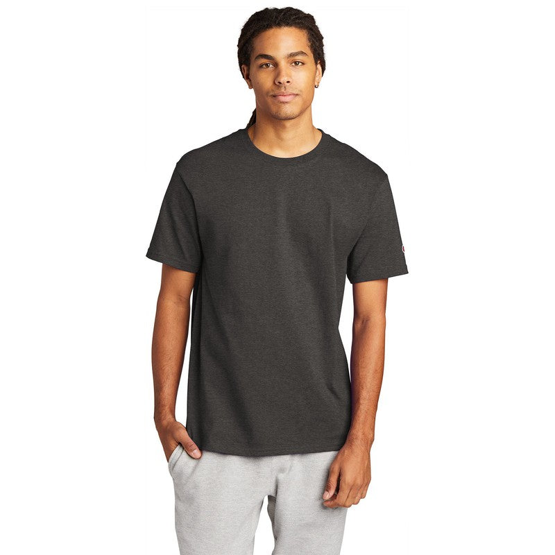 NEW SEI-Champion ® Heritage 6-Oz. Jersey Tee-Charcoal