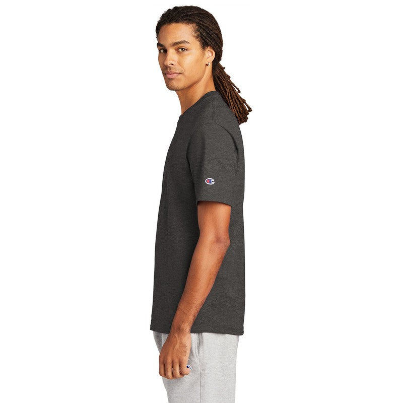 NEW SEI-Champion ® Heritage 6-Oz. Jersey Tee-Charcoal