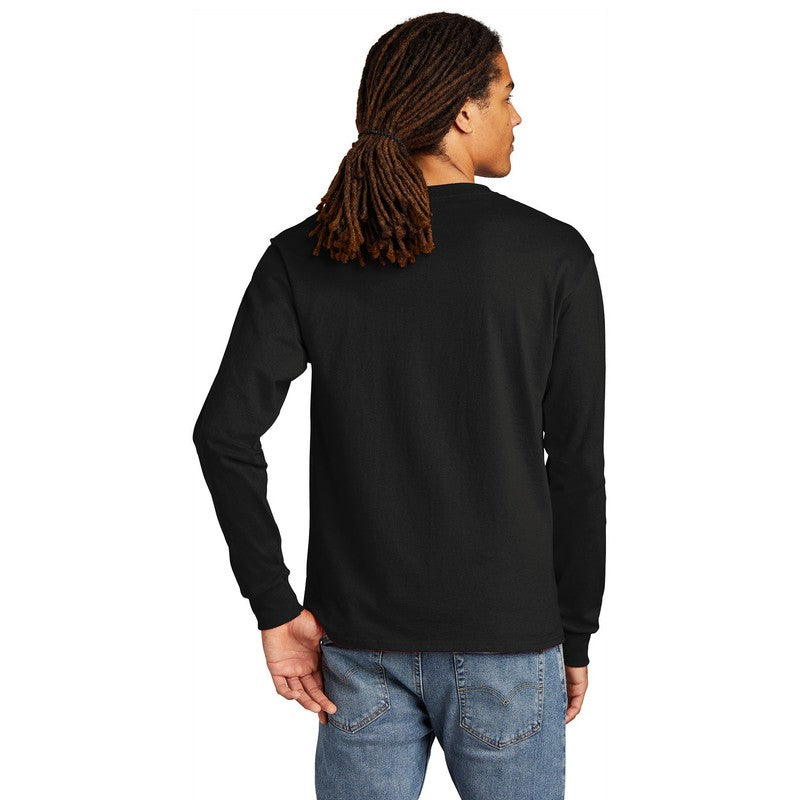 NEW SEI-Champion ® Heritage 5.2-Oz. Jersey Long Sleeve Tee-Black