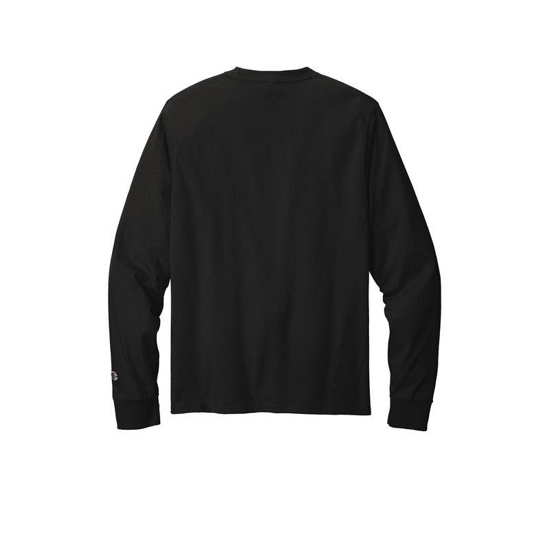 NEW SEI-Champion ® Heritage 5.2-Oz. Jersey Long Sleeve Tee-Black