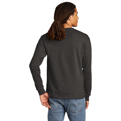 NEW SEI-Champion ® Heritage 5.2-Oz. Jersey Long Sleeve Tee-Charcoal