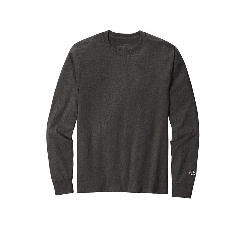 NEW SEI-Champion ® Heritage 5.2-Oz. Jersey Long Sleeve Tee-Charcoal