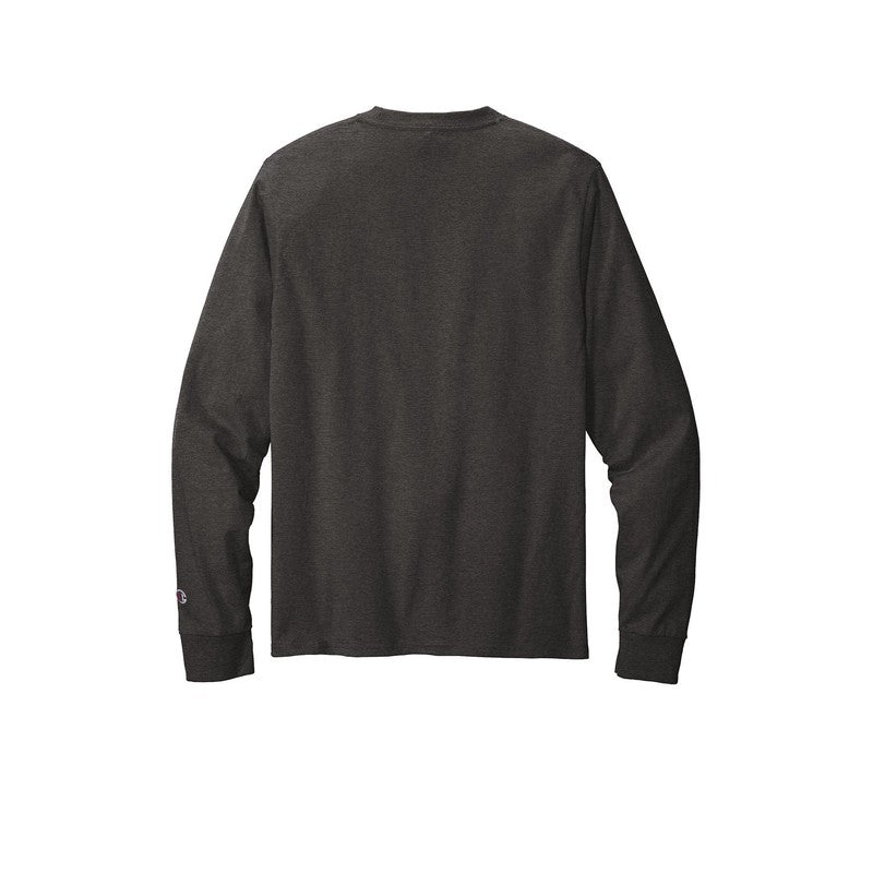 NEW SEI-Champion ® Heritage 5.2-Oz. Jersey Long Sleeve Tee-Charcoal