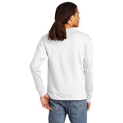 NEW SEI-Champion ® Heritage 5.2-Oz. Jersey Long Sleeve Tee-White