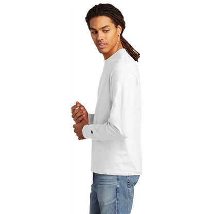 NEW SEI-Champion ® Heritage 5.2-Oz. Jersey Long Sleeve Tee-White