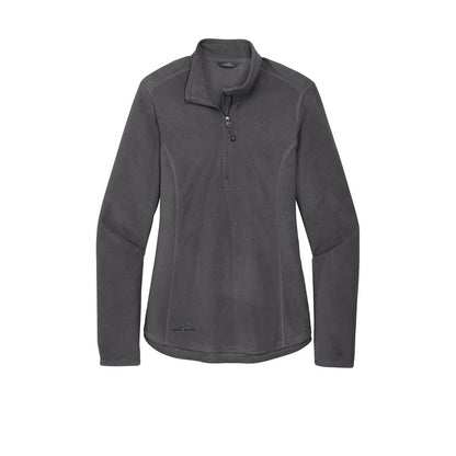 NEW SEI Eddie Bauer® Ladies 1/2-Zip Microfleece Jacket-Grey Steel