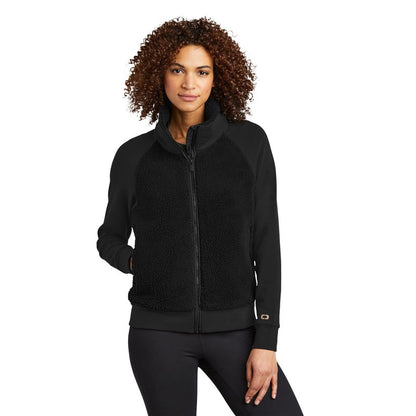 NEW SEI OGIO® Ladies Luuma Sherpa Full-Zip-Blacktop