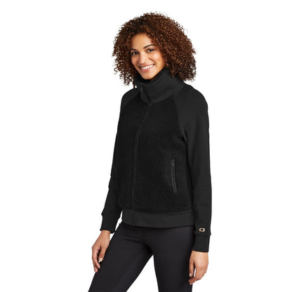 NEW SEI OGIO® Ladies Luuma Sherpa Full-Zip-Blacktop