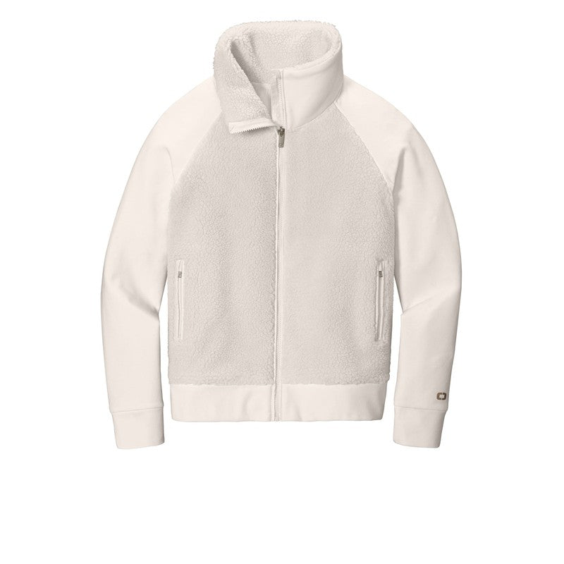 NEW SEI OGIO® Ladies Luuma Sherpa Full-Zip-Ivory Snow