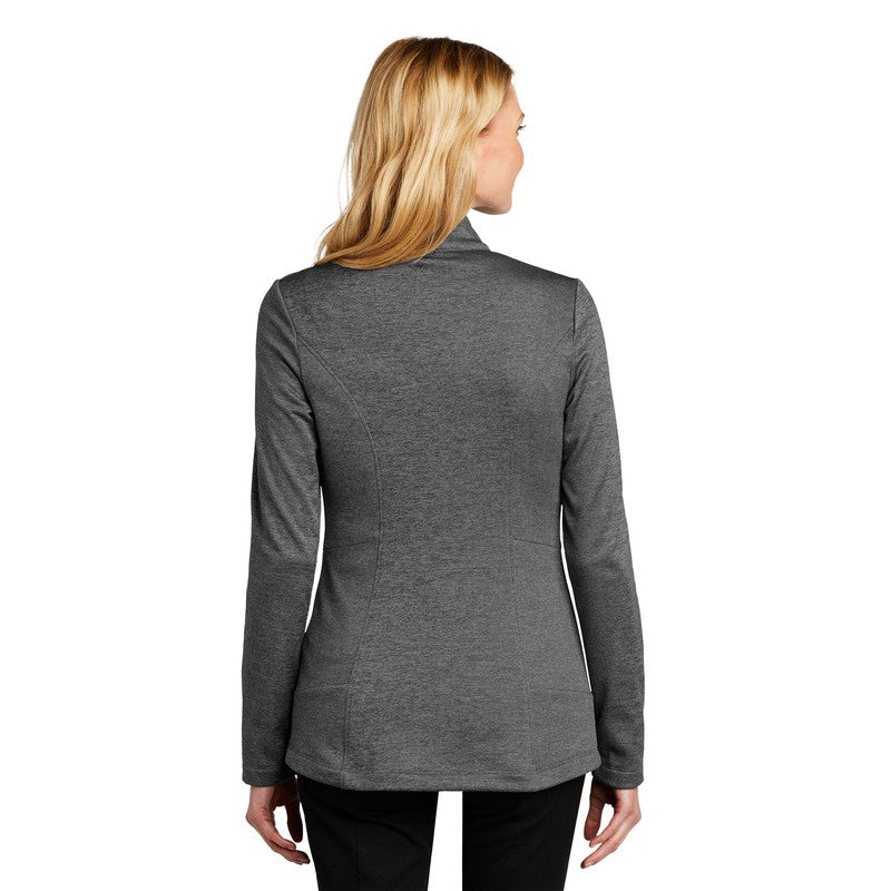 NEW SEI Ladies Collective Striated Fleece Jacket-Sterling Grey Heather