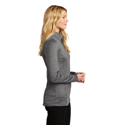 NEW SEI Ladies Collective Striated Fleece Jacket-Sterling Grey Heather