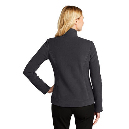 NEW SEI Ladies Ultra Warm Brushed Fleece Jacket-Graphite/ Deep Black