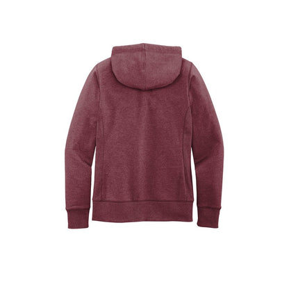 SEI District® Women's Re-Fleece™ Full-Zip Hoodie - Maroon Heather