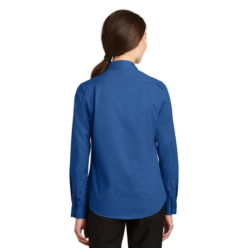 NEW SEI - Port Authority Ladies SuperPro Twill Shirt - True Blue