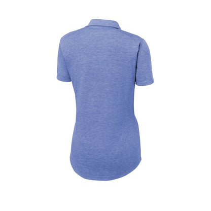 NEW SEI - Sport-Tek Ladies PosiCharge Tri-Blend Wicking Polo - True Royal Heather