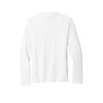 NEW SEI - Port & Company Long Sleeve Fan Favorite Blend Tee - White