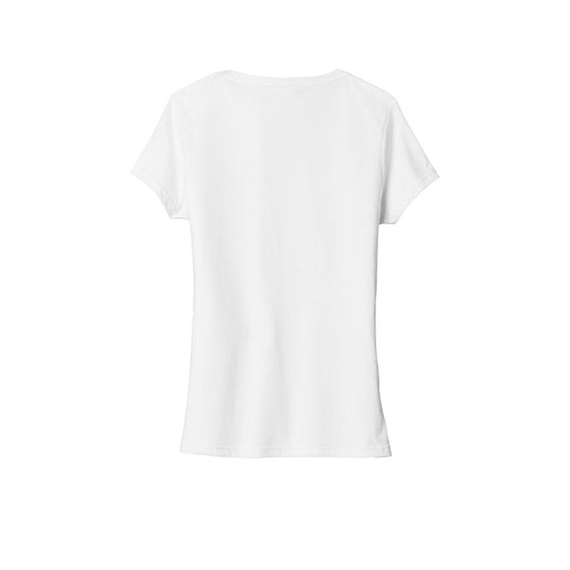 NEW SEI - Port & Company Ladies Fan Favorite Blend V-Neck Tee - White