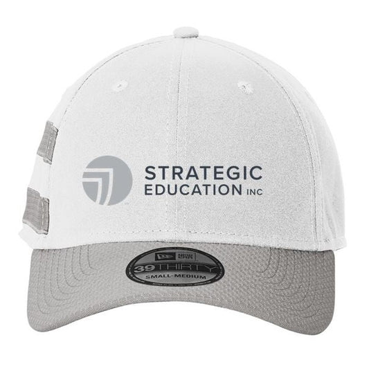 SEI New Era® Stretch Cotton Striped Cap-White/ Grey