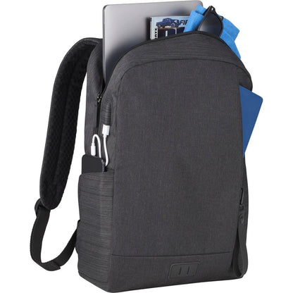 SEI NBN Whitby Slim 15" Computer Backpack w/ USB Port-Charcoal