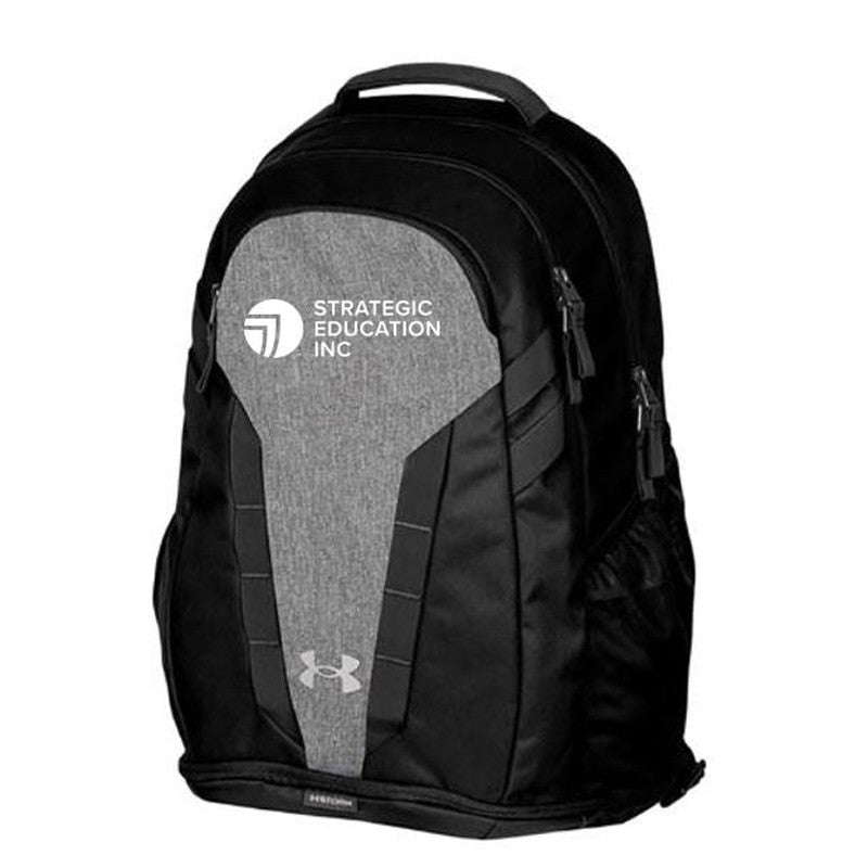 NEW SEI Under Armour Hustle 5.0 Backpack - Heather Black