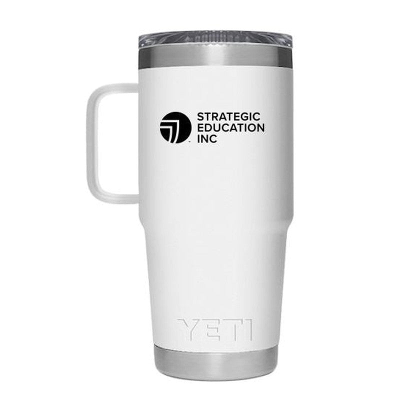 NEW SEI RAMBLER® 20 OZ TRAVEL MUG  WITH STRONGHOLD™ LID - White